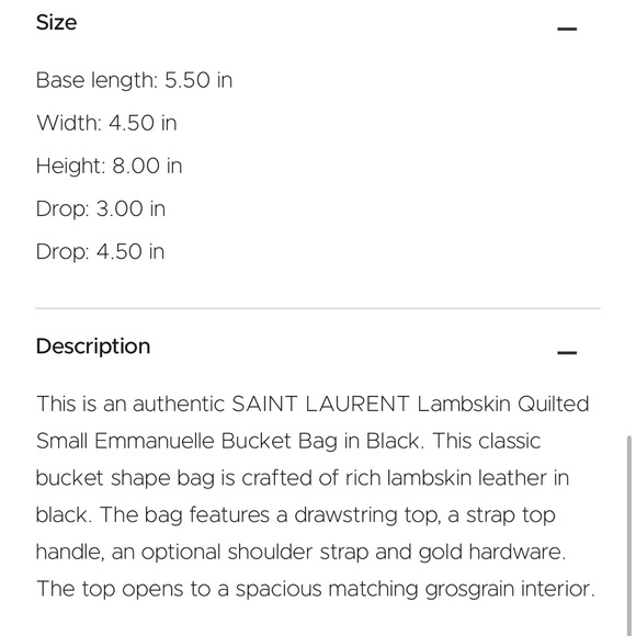 SOLD Saint Laurent bucket bag - Picture 8 of 8